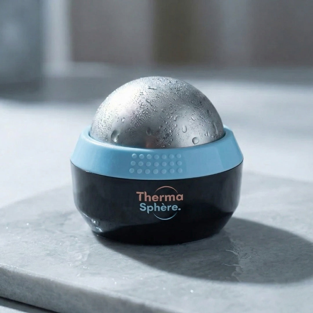 Balle de massage chaud froid Thermasphère avec surface en acier inoxydable refroidie pour la cryothérapie Image