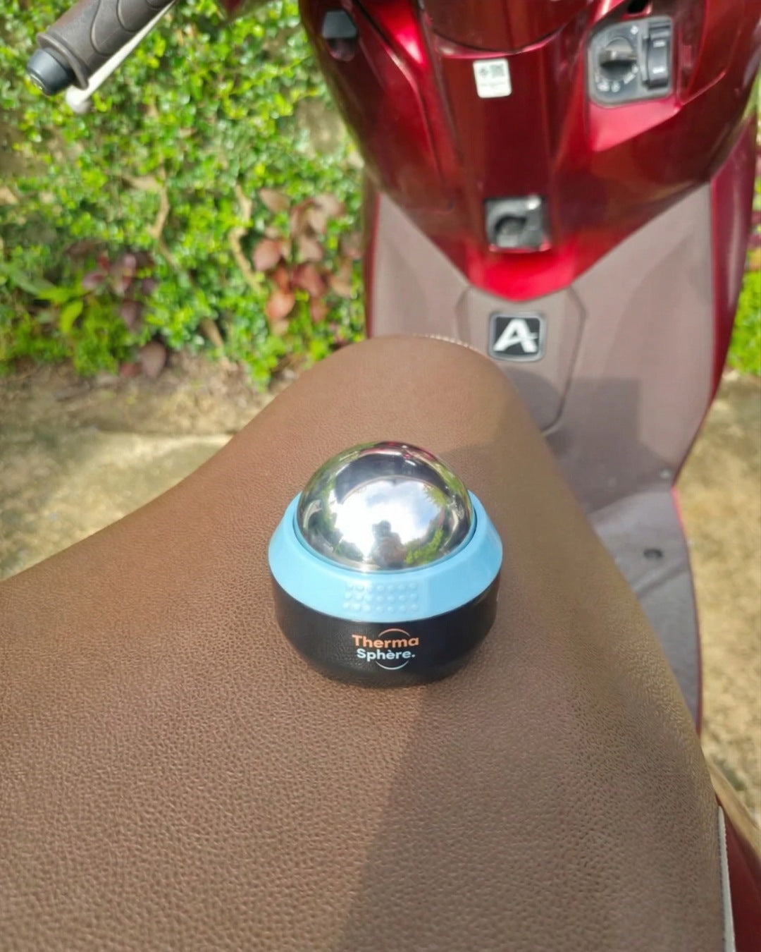 Avis client Thermasphère avec la balle de massage chaud froid utilisée par Nathalie, 61 ans Image